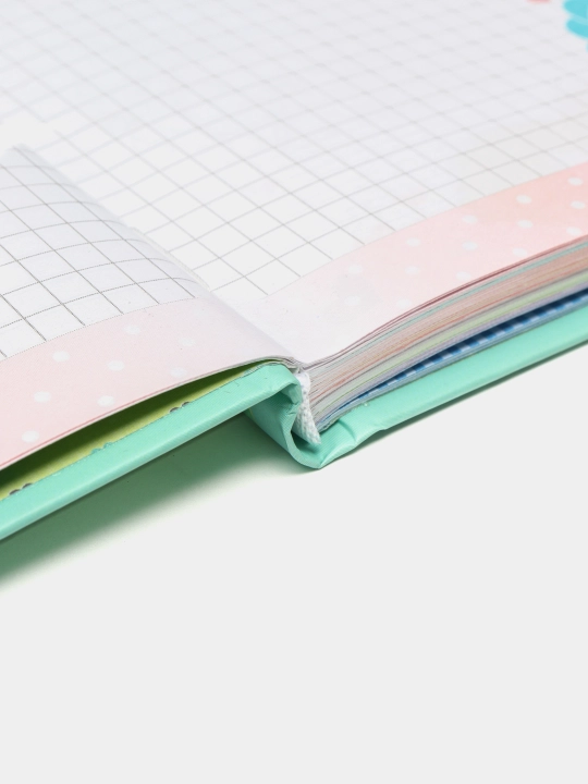 Bloknot "HAPPY PLANNER", 70g, 7bc, mat laminatsiya, yaltiroq, 135x197mm, 96 varaq, 21475