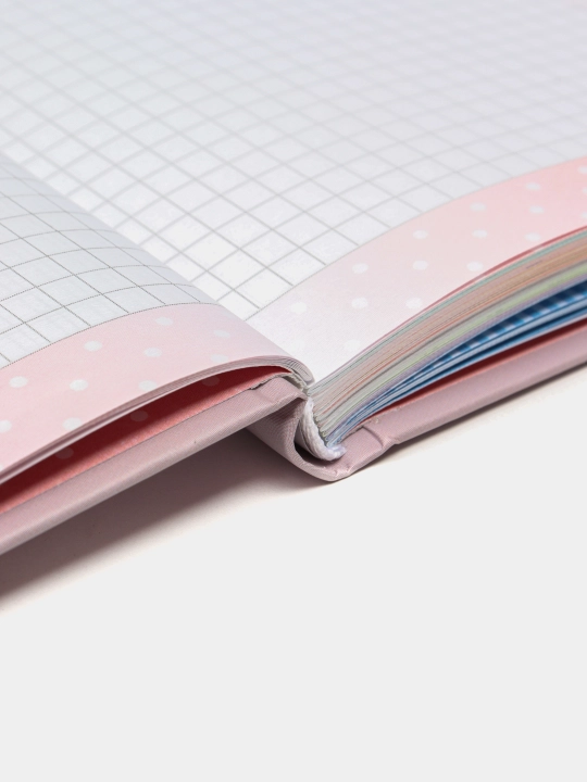 Блокнот "HAPPY PLANNER", 70г, 7БЦ, мат.лам., выб.лак, глиттер, 135х197мм, 96л, диз.21473