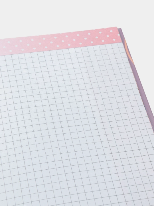 Блокнот "HAPPY PLANNER", 70г, 7БЦ, мат.лам., выб.лак, глиттер, 135х197мм, 96л, диз.21473