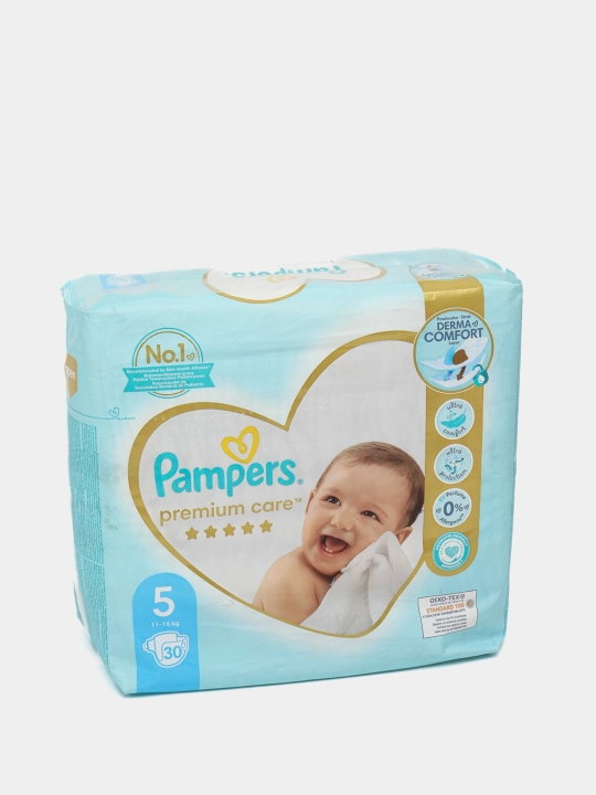 Подгузники для детей Pampers Premium Care 5 размер, 11-16 кг, 30 шт