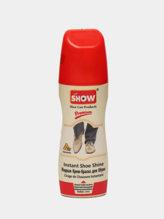 Oyoq kiyimlari uchun suyuq krem ​​bo'yoq Show rangsiz, 75 ml - 