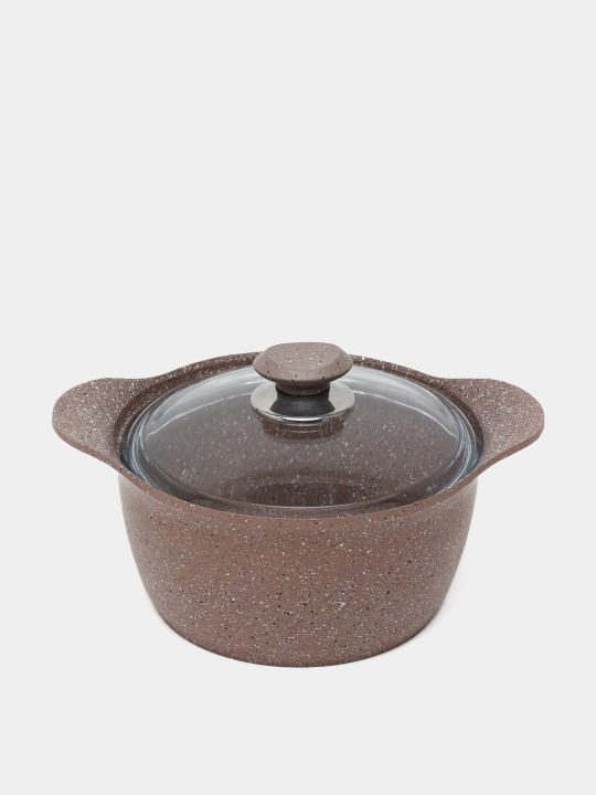 Кастрюля из гранита, без палочек, антипригарная, гранитная, 20 * 11 см, 2.8 л - 