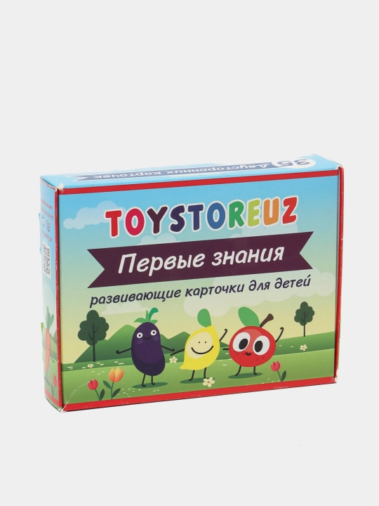 Карточки Первые знания, Овощи, фрукты, ягоды, 35 шт