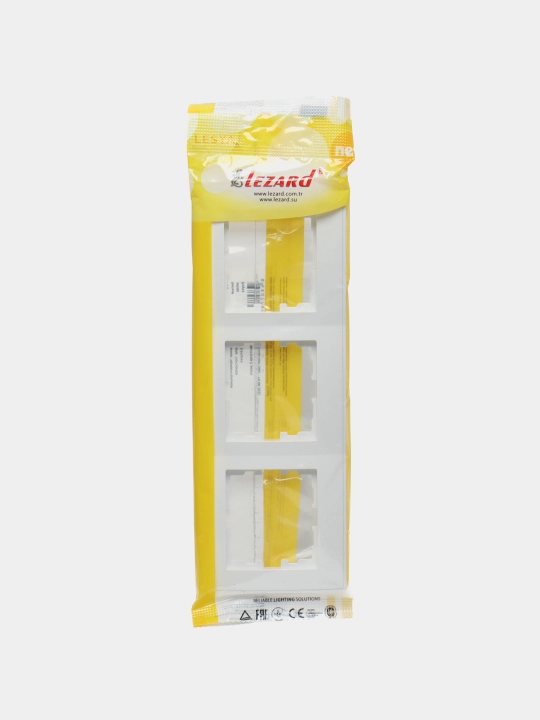 Ramka Lezard Lesya 705-0200-148, 3 o'rinli, gorizontal oq