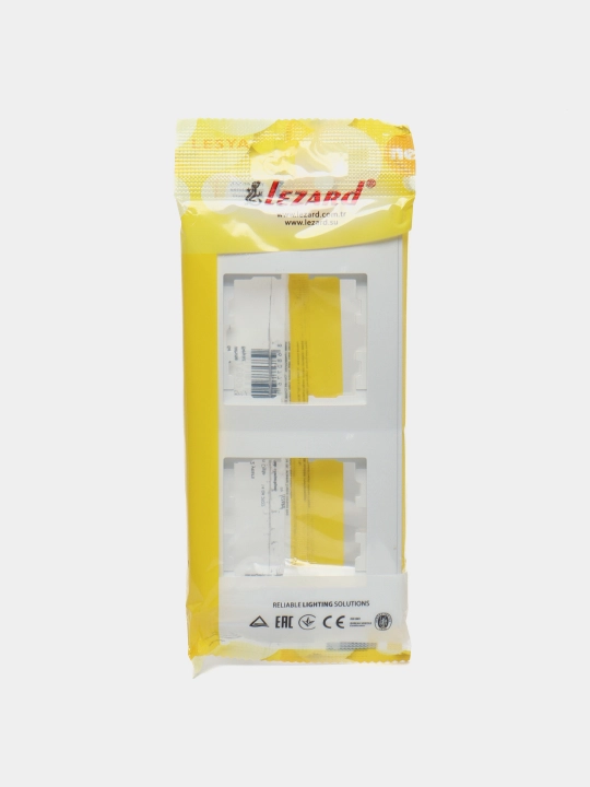 Рамка Lezard LESYA 705-0200-152, 2-местная, вертикальная, белый