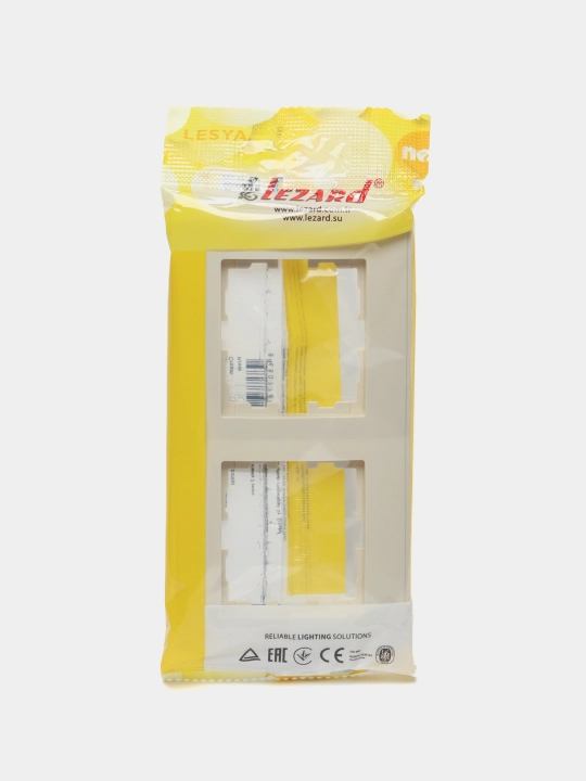 Рамка Lezard LESYA 705-0300-147, 2-местная, горизонтальная, кремовый