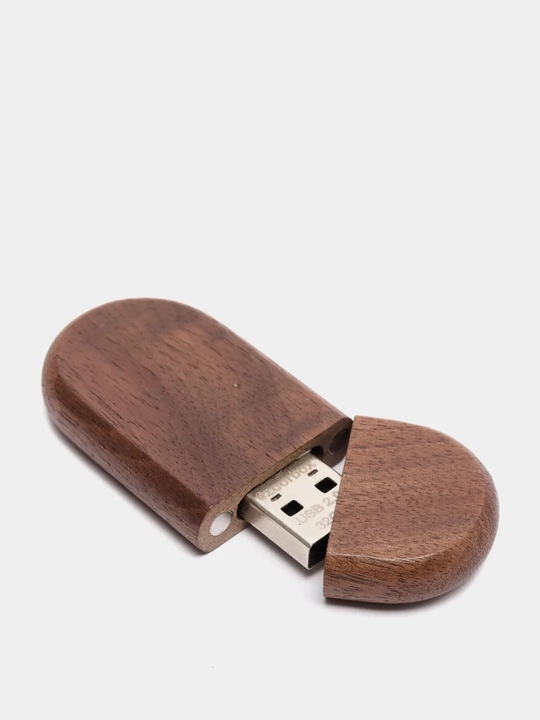 Bambukli sovg'a qutisidagi yog'och USB flesh-disk 8, 16, 32 GB, 2.0