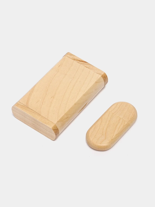 Bambukli sovg'a qutisidagi yog'och USB flesh-disk 8, 16, 32 GB, 2.0
