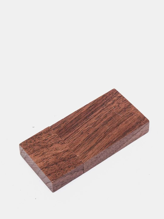 Yog'och korpusli flesh-karta USB 2.0 sovg'a qutisida, 8, 16, 32, 64 GB