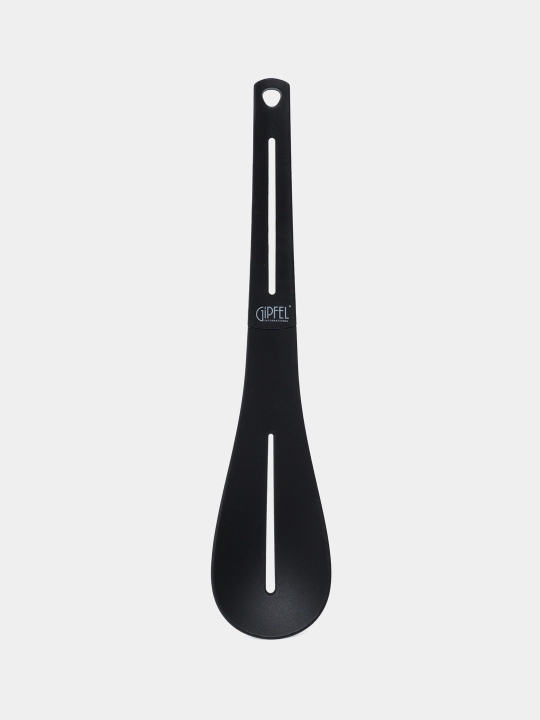 Tirqishli qoshiq 2092 Gipfel tonus, neylon, silikon, qora, 31 sm - 