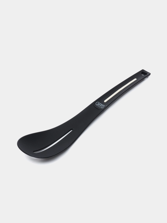 Tirqishli qoshiq 2092 Gipfel tonus, neylon, silikon, qora, 31 sm