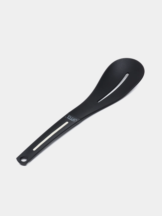 Tirqishli qoshiq 2092 Gipfel tonus, neylon, silikon, qora, 31 sm