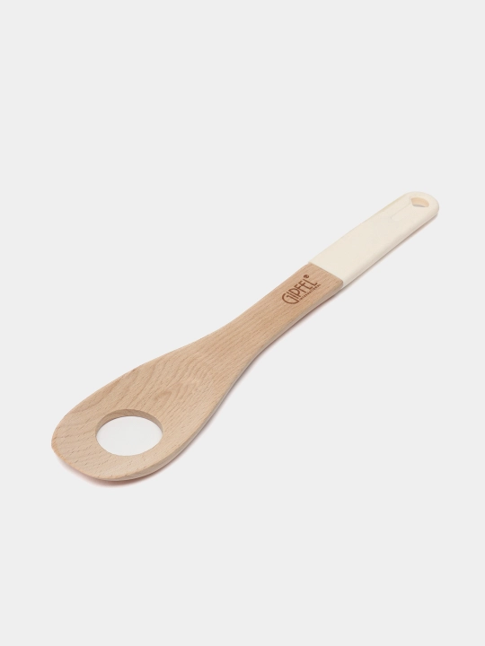Salat qoshig'i Gipfel 6376 Sharlotta, 30 sm, material bambuk, silikon, tutqich rangi bej