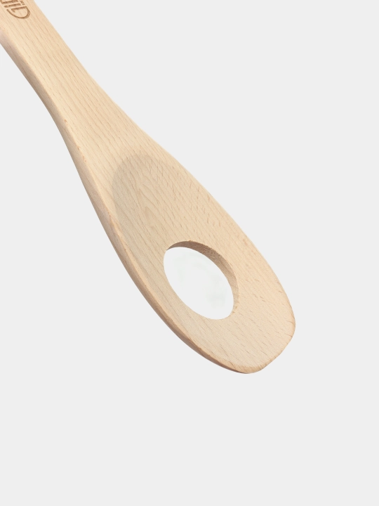 Salat qoshig'i Gipfel 6376 Sharlotta, 30 sm, material bambuk, silikon, tutqich rangi bej