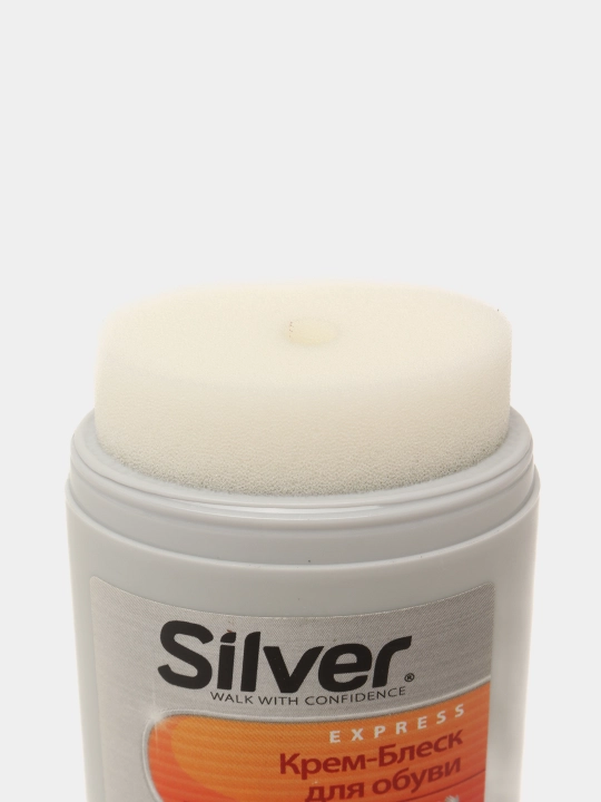 Крем-блеск для обуви Silver, коричневый, 50 мл