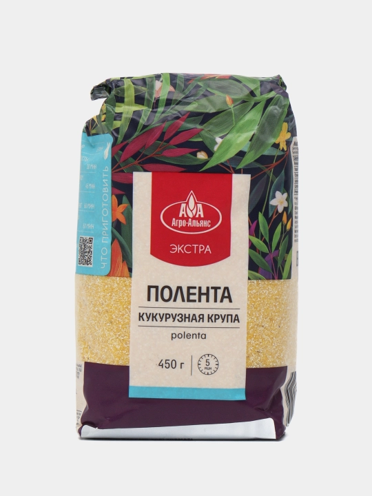 Кукурузная крупа Полента, 450 г - 