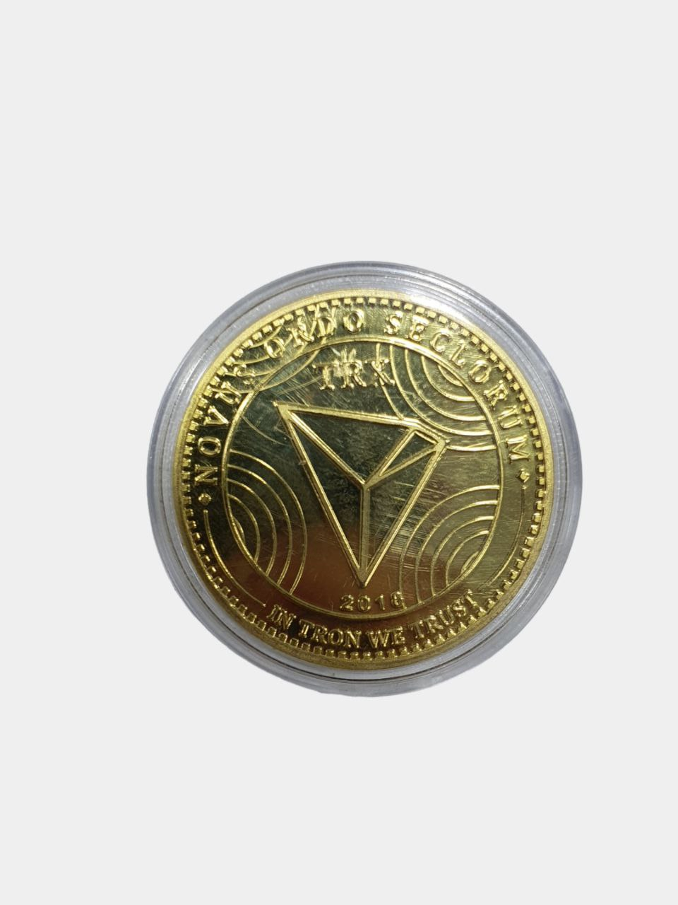 Сувенирная монета TRON coin криптовалюта монета сувинер купить по низким  ценам в интернет-магазине Uzum (140585)