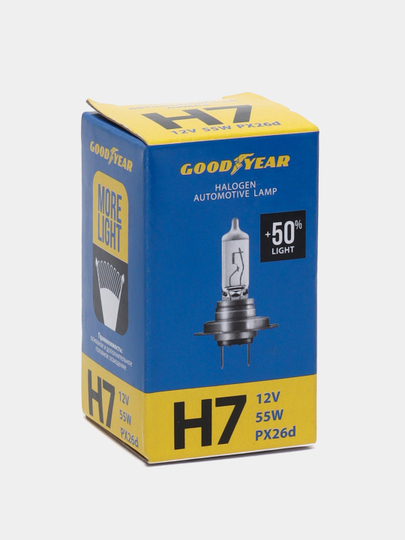Лампы для автомобиля галогенная Каптива, Нексия 2, Эпика Goodyear Н7 12V 55W More Light
