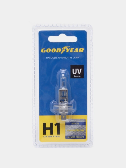 Лампа автомобильная галогенная Goodyear Н1 12В 55Вт P14.5s — GDYEAR-Y011120