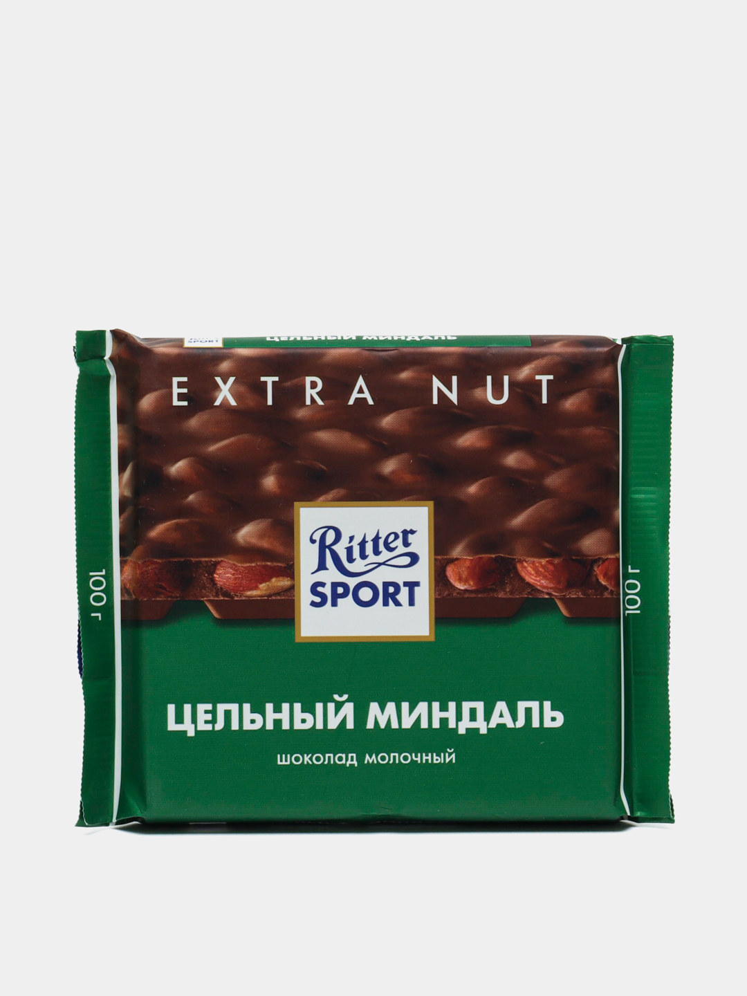 Ritter Sport sutli shokolad, butun bodom bilan, 100 g