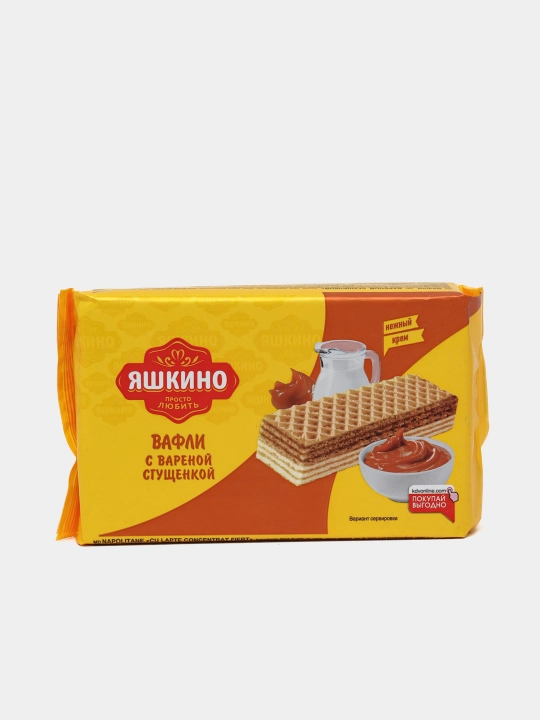Vafli Yashkino, qaynatilgan quyultirilgan sut bilan, 200 g - 