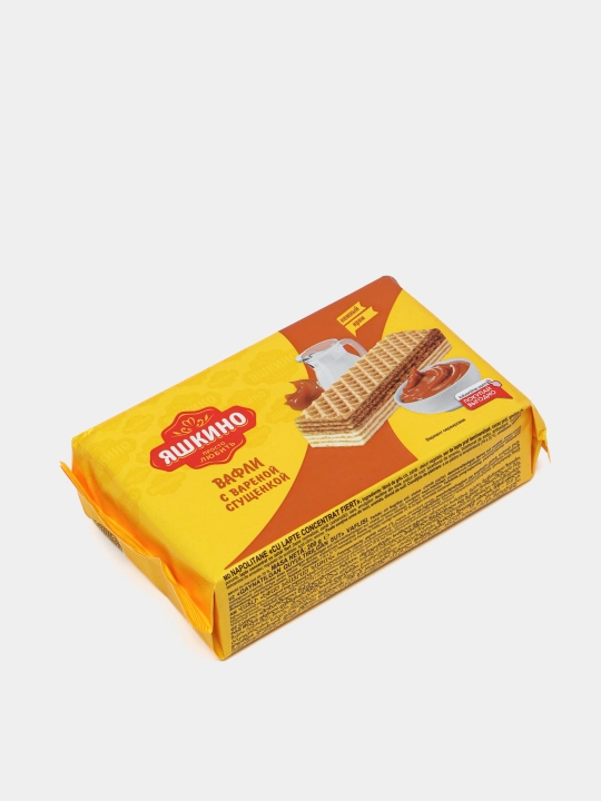 Vafli Yashkino, qaynatilgan quyultirilgan sut bilan, 200 g