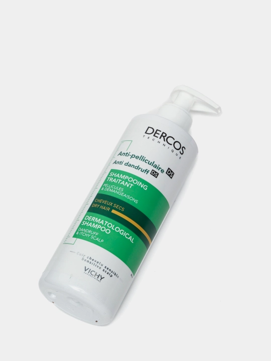 Intensiv shampunni parvarish qilish VICHY DERCOS, quruq sochlar uchun kepekka qarshi, 390 ml