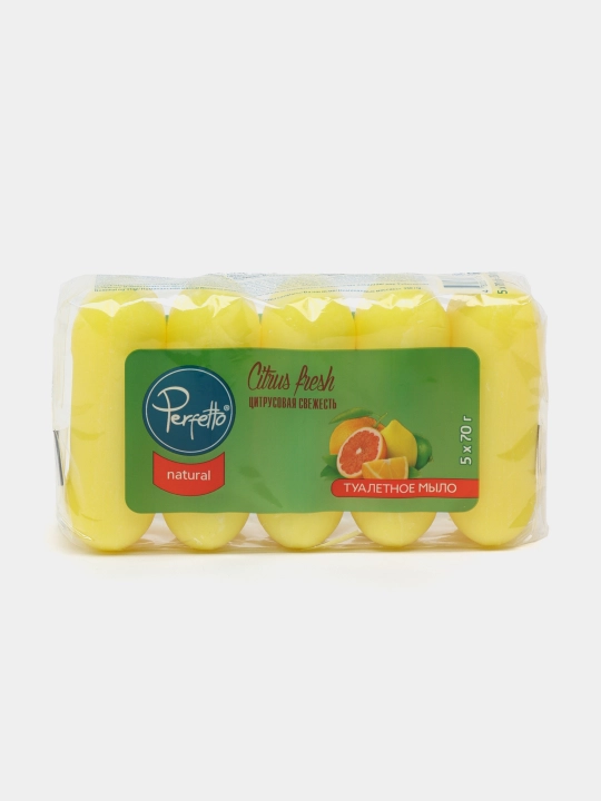 Perfetto atir sovuni, yangi sitrus ifori 5x70 gr