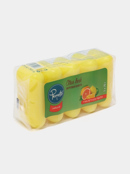 Perfetto atir sovuni, yangi sitrus ifori 5x70 gr