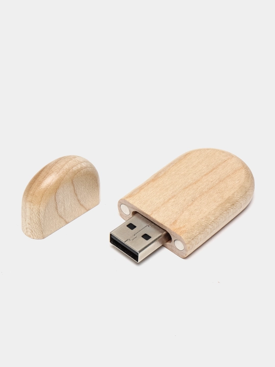 Bambukli sovg'a qutisidagi yog'och USB flesh-disk 8, 16, 32 GB, 2.0