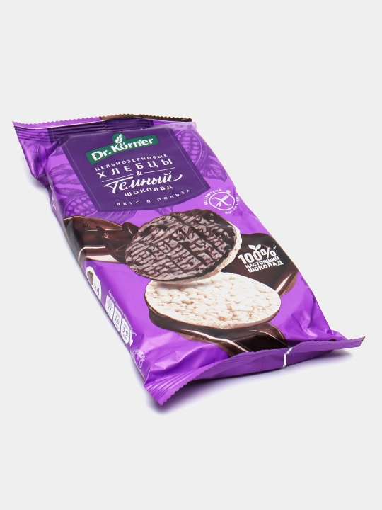 Xlebtsy Dr.Korner qora shokolad, 67 g