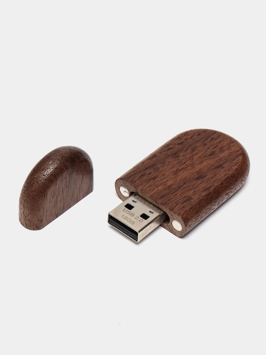 Bambukli sovg'a qutisidagi yog'och USB flesh-disk 8, 16, 32 GB, 2.0