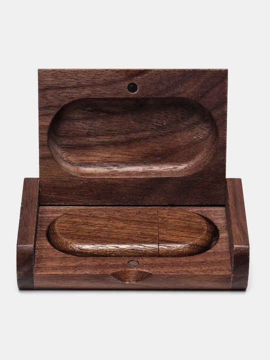 Bambukli sovg'a qutisidagi yog'och USB flesh-disk 8, 16, 32 GB, 2.0