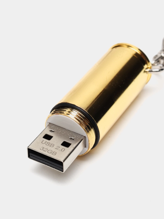 Патрон-флешка USB 32 гб/ подарочная пуля, реальный размер