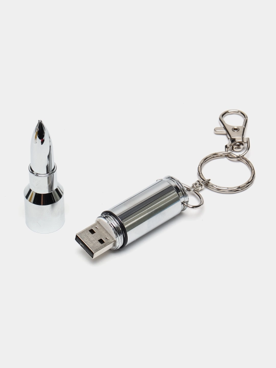 Патрон-флешка USB 32 гб/ подарочная пуля, реальный размер - 