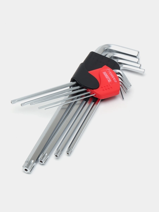Набор 6-гранных ключей Forsage F-5093TXL HEX/TORX, экстра длинных, 9 шт