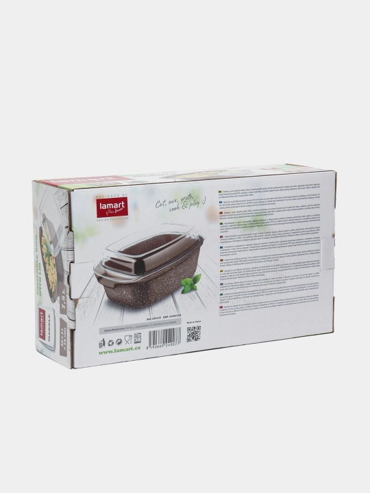 Жаровня со стеклянной крышкой Lamart LT1155, 7.5 л