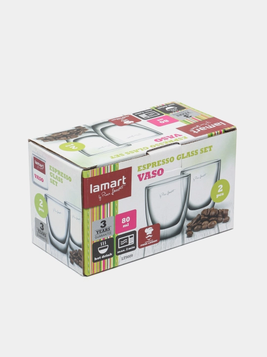 Stakanlar to'plami, 2 dona, 80 ml LT9009