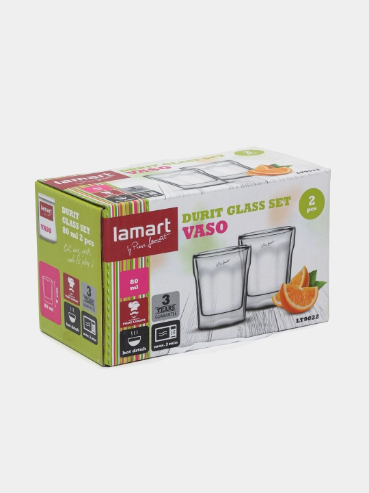 Stakan to'plami Lamart LT9022, 80 ml, 2 dona