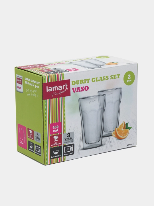 Stakan to'plami Lamart LT9024, 450 ml, 2 dona
