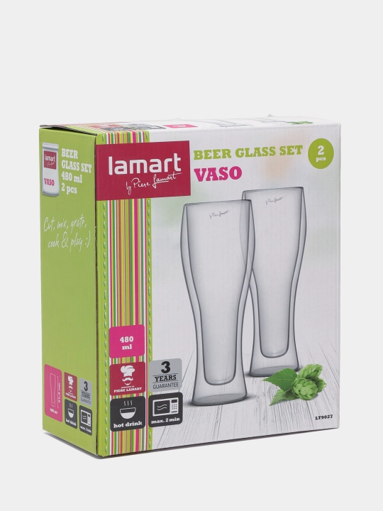 Stakan to'plami Lamart LT9027, 480 ml, 2 dona