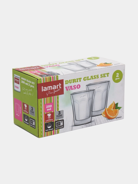 Stakan to'plami Lamart LT9023, 280 ml, 2 dona