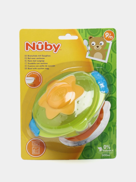 Миска на присоске с крышкой Nuby PP ID5322 - 