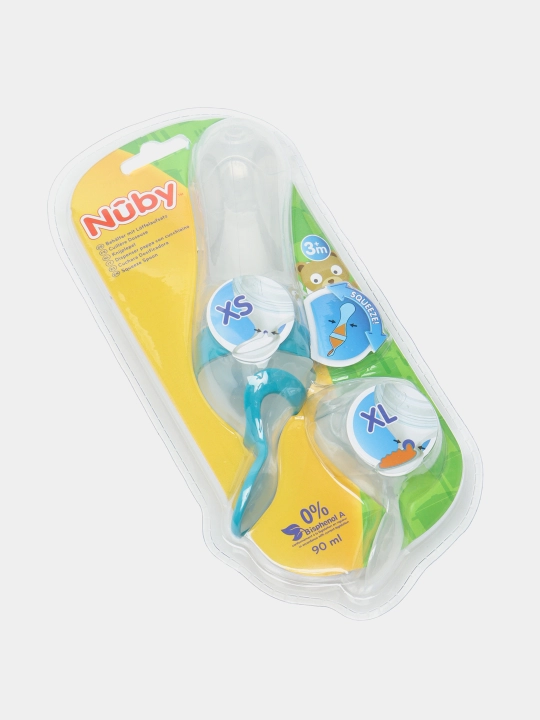 Shisha Nuby Squeeze ID5591, silikon, 2 qoshiqli, 90 ml