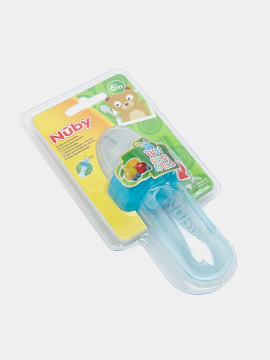 Рожок для первого прикорма Nuby Easy Squeezy ID5577, с крышкой, 40 мл
