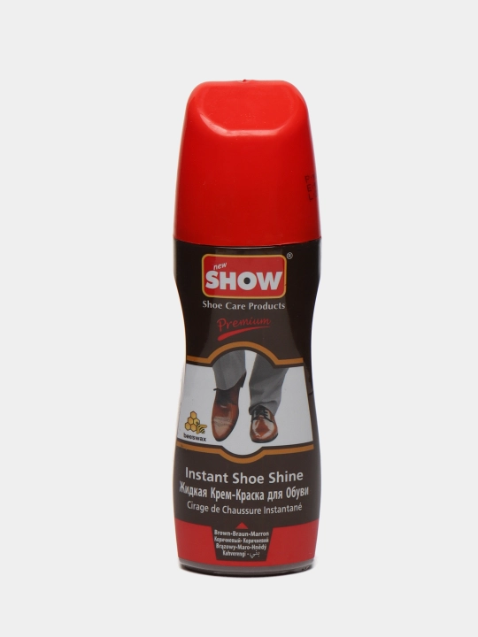 Oyoq kiyimlari uchun blesk kremi Show, jigarrang, 75 ml - 