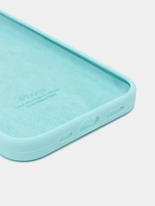 Чехол Silicone Case с бархатной подкладкой для iPhone 11, 12 Pro, 12, 12 Pro Max, 12 Mini