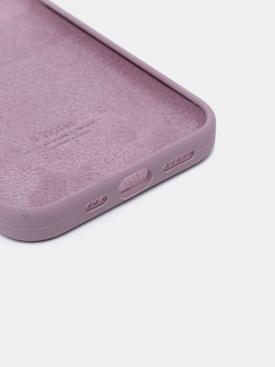 Чехол Silicone Case с бархатной подкладкой для iPhone 11, 12 Pro, 12, 12 Pro Max, 12 Mini