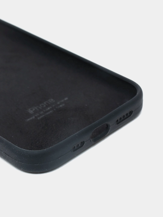 Чехол Silicone Case с бархатной подкладкой для iPhone 11, 12 Pro, 12, 12 Pro Max, 12 Mini