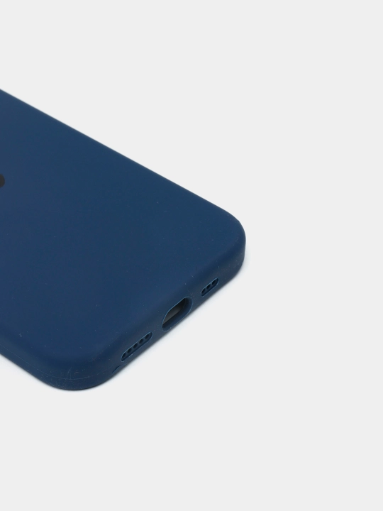 Silicone Case iPhone 12 Pro, 12, 12 Pro Max, 12 Mini, iphone 11 uchun, baxmal qoplamali